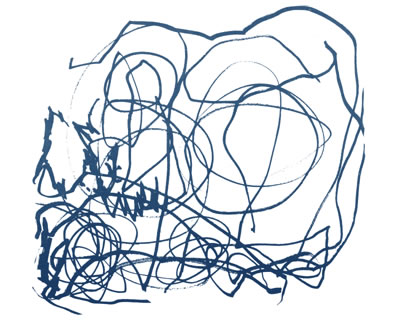 one boy drawing